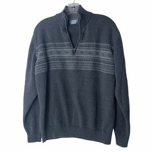 Oscar De La Renta Quarter zip sweater size L